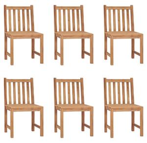 Garden Chairs 6 pcs Solid Teak Wood