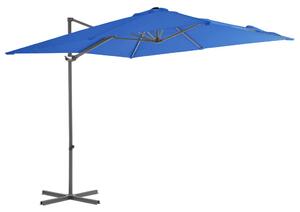 Cantilever Umbrella with Steel Pole Azure Blue 250x250 cm