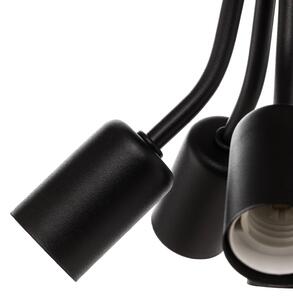 Go socket ceiling lamp, six-bulb, black