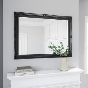 Swept Wall Mirror, Black 104x74cm Black