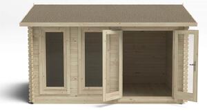 Chiltern 4.0m x 3.0m Log Cabin Double Glazed 34kg Felt, Plus Underlay