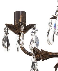 Teresa chandelier with crystals, 5-bulb