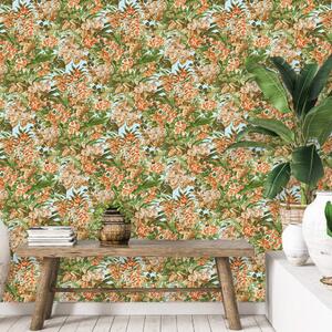DUTCH WALLCOVERINGS Wallpaper Floral Multicolour