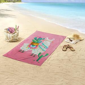 Good Morning Beach Towel LALAMA 75x150 cm Pink