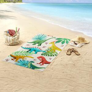 Good Morning Beach Towel DINOS 75x150 cm Multicolour