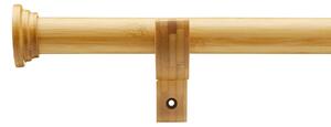 Bamboo Fixed Curtain Pole Brown