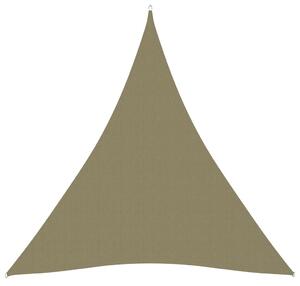 Sunshade Sail Oxford Fabric Triangular 3x4x4 m Beige