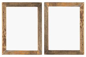 Photo Frames 2 pcs 50x60 cm Solid Reclaimed Wood and Glass