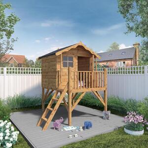 Mercia 4ft11in x 4ft11in Tulip Wooden Playhouse with Tower
