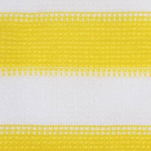 Balcony Screen Yellow and White 120x400 cm HDPE