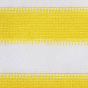 Balcony Screen Yellow and White 90x500 cm HDPE