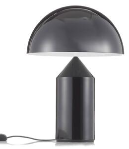 Oluce Atollo table lamp, dimmable, Ø 38 cm, black