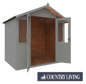 Country Living Flintham 7 x 5 Traditional Summerhouse Painted + Installation - Thorpe Towers