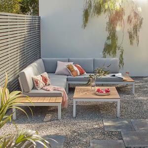 Spirit Metal Garden Corner Sofa Set - Grey