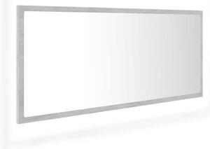 LED Bathroom Mirror Concrete Grey 100x8.5x37 cm Acrylic