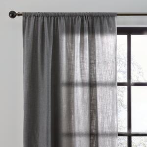 Arthur Recycled Grey Slot Top Single Voile Panel Grey