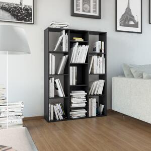 Room Divider/Book Cabinet Black 100x24x140 cm Chipboard
