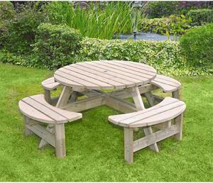 Anchor Fast Milldale Round Picnic Bench FSC