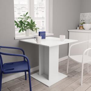 Dining Table White 80x80x75 cm Chipboard