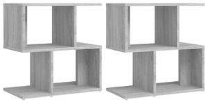 Bedside Cabinets 2 pcs Grey Sonoma 50x30x51.5 cm Engineered Wood