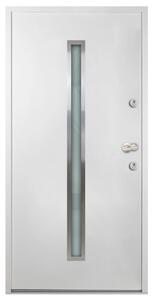 Aluminium Front Door White 100x200 cm