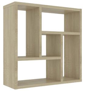 Wall Shelf Sonoma Oak 45.1x16x45.1 cm Engineered Wood