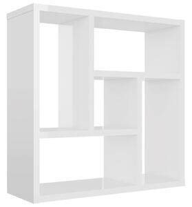 Wall Shelf High Gloss White 45.1x16x45.1 cm Engineered Wood