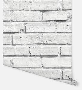 Arthouse White Brick Wipe Clean Wallpaper