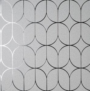 Platinum Rosco Trellis Foil Wallpaper