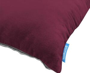 House Beautiful Velvet Linen Cushion - 45x45cm - Plum
