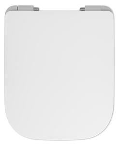Cedo Plastic Slim Square Toilet Seat - White
