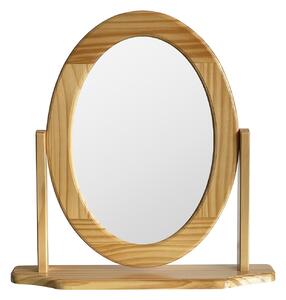 Oval Dressing Table Mirror - Pine