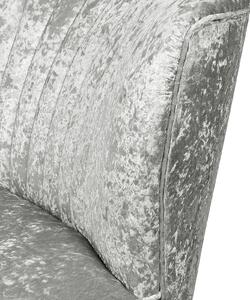 Chaise Longue Crushed Velvet - Grey
