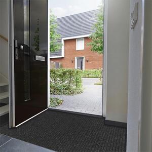 Synthetic Ribbed Coir Matting - Black