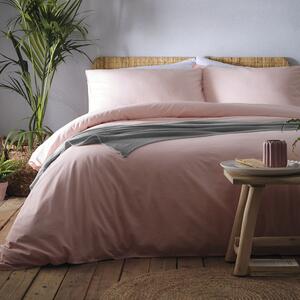 Appletree Cassia Coral 100% Cotton Duvet Cover and Pillowcase Set Pink