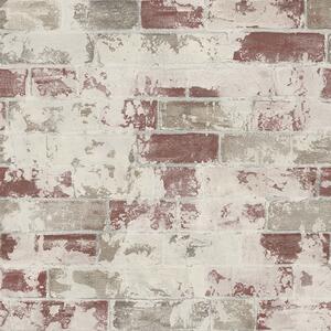 Organic Textures Brick Red Wallpaper