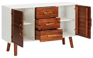 Sideboard 110x35x70 cm Solid Acacia Wood and MDF