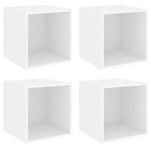 Wall Cabinets 4 pcs White 37x37x37 cm Engineered Wood