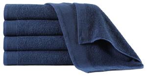 Shower Towels 5 pcs Cotton 450 gsm 70x140 cm Navy