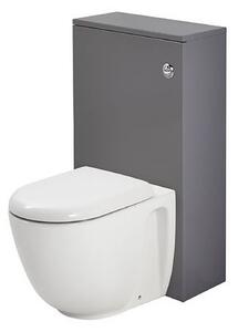 Bathstore Alpine Duo 500mm Toilet Unit (including Dual Cistern Fittings) - Gloss Grey