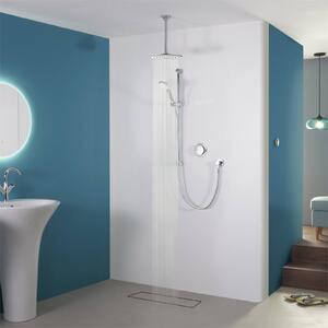 Aqualisa Quartz Concealed with Adjustable and Fixed Ceiling Heads - High Pressure/Combi