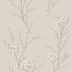 Laura Ashley Pussy Willow Dove Grey Wallpaper
