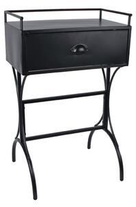 Gifts Amsterdam Side Table with Drawer Merlijn Metal Black 50x30x79 cm
