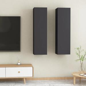 TV Cabinets 2 pcs Grey 30.5x30x110 cm Chipboard