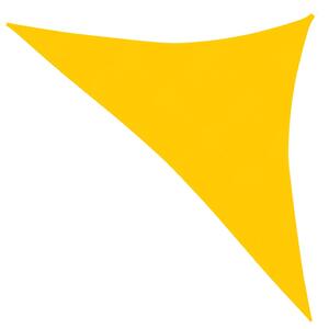 Sunshade Sail 160 g/m² Yellow 3.5x3.5x4.9 m HDPE
