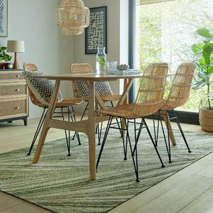 Verso Stripe Chenille Rug Green