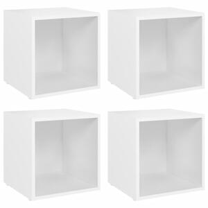 TV Cabinets 4 pcs White 37x35x37 cm Engineered Wood