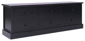 Hall Bench Black 115x30x40 cm Wood