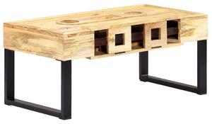 Coffee Table Cassette Style 100x52x45 cm Solid Mango Wood