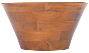 Basin Solid Teak Wood Φ40x20 cm